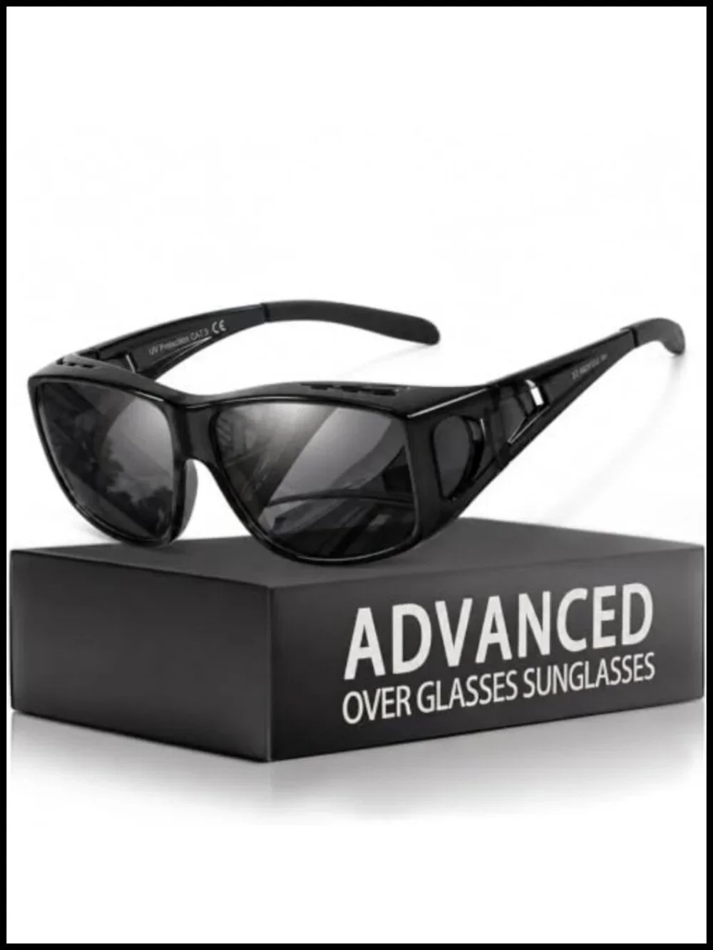 Polarized TAC Lens Fit Over Sunglasses UV400 Protection Wrap Around Unisex